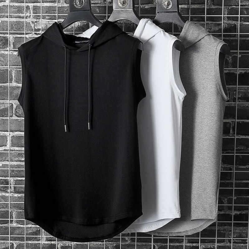 Men's Casual Hooded Sleeveless Vest – Lace-Up Hip Hop Sportswear