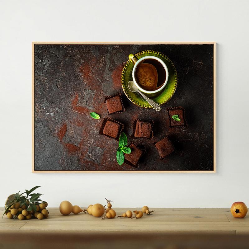 Chocolate Choco Candy Canvas Painting Nut Pôsteres e impressões Arte de parede para sobremesas Loja Café Decoração de parede Decoração de sala de estar