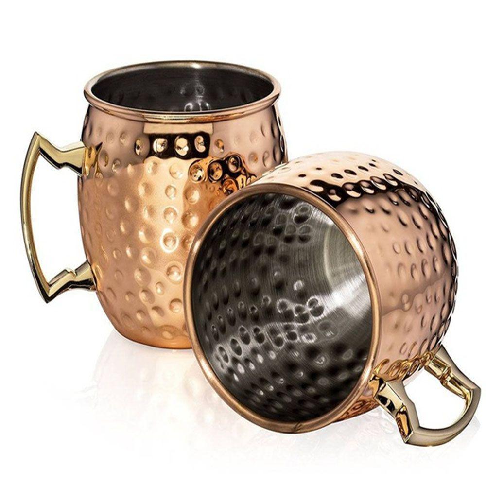 18 Ounces 550ml Stainless Steel Dining Kitchen Cocktail Glass Coffee Cup Beer Cup Mug Mule Mug