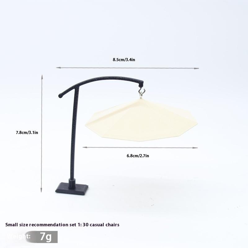 

1 шт. Кукольный домик Миниатюрный имитированный солнечный зонт Песочный стол Модель уличного навеса Садовый двор Украшение Подарки