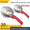 Stainless Steel Multi-Circle Comb & Sweat Scraper for Cows & Horses - Hair & Itch Relief Rake