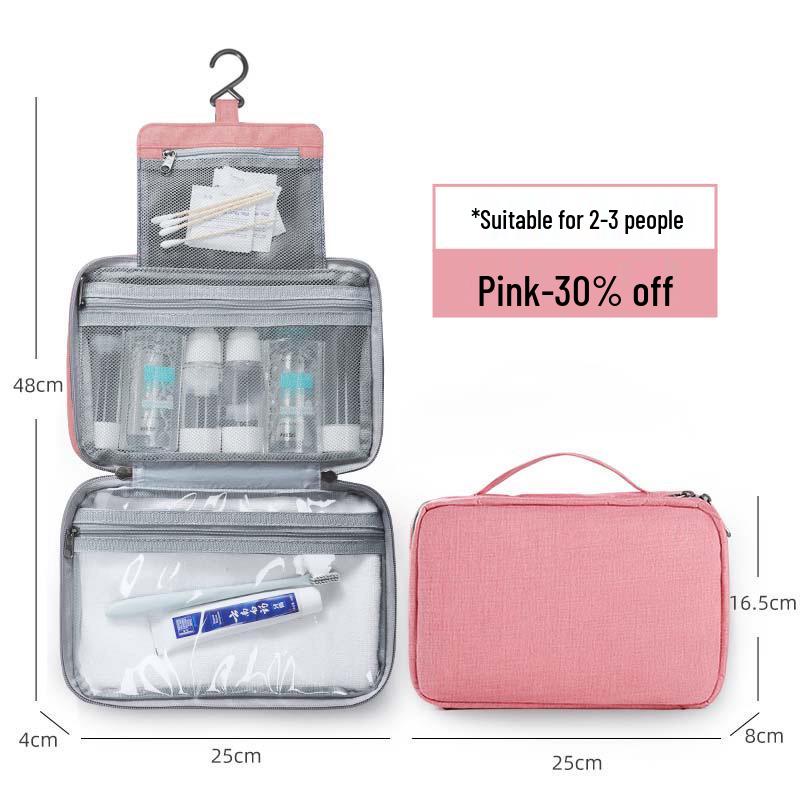Bolsa de Higiene Masculina de Viagem Impermeável Pendurável de Grande Capacidade - 40% de Desconto