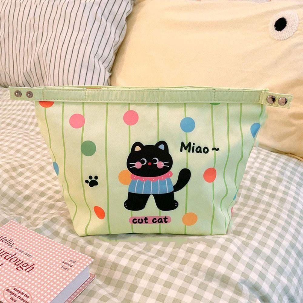 Lehká Roztomilá Termo Taška na Oběd Velká Kapacita Kosmetická Taška Přenosný Sáček na Skladování Jídla Kempování