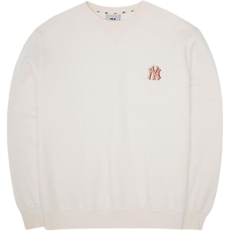 MLB Sweatshirts Unisex Cream Crew Neck Moderate Regular 3AMTB0526-50CRS