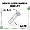 49Pcs/lot 6020 Ladder Construction Bricks MOC City Accessories Works With Blocks Kids Playthings Gift Idea Box
