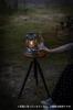 CAMPING MOON Camping Tripod Table with Custom Top, Camera Tripod & Smart Stand, 2-Way, Walnut, Z01-T-Z57