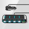 7 In 1 Safe Car Fast Charger Adapter 4 Cigarette Lighter Dual USB PD 12-24V Overheat Protection for Vehicle Use