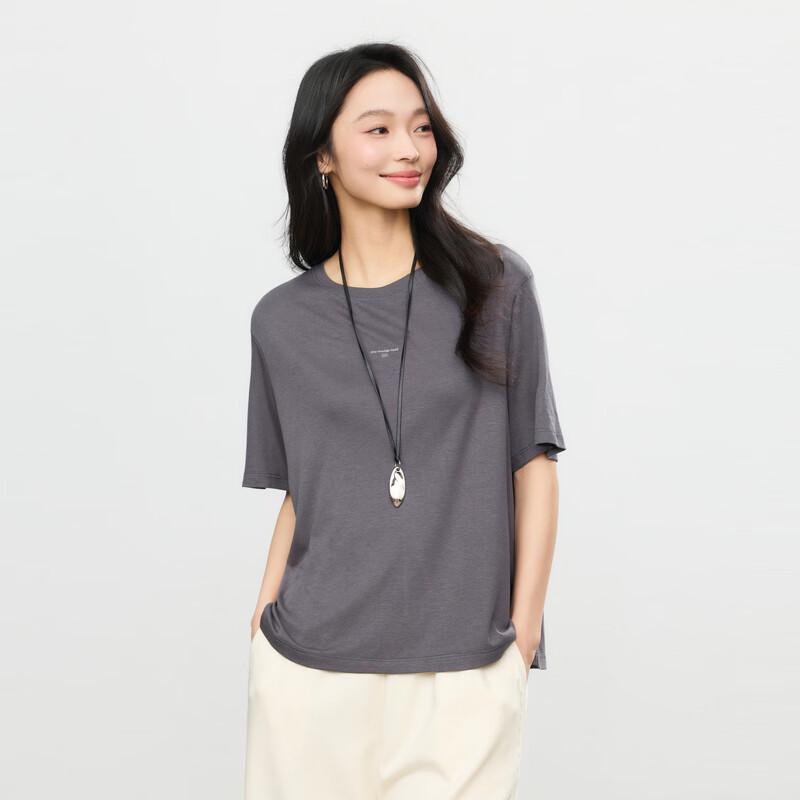 Elva  Island Letter Print Short Sleeve T-Shirt M