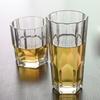 315ml/325ml Glas Kaffeetasse Transparentes Trinkglas Sechseckiger Boden Gläser Hochzeitsgeschenke Vertikale Streifen Glaswaren Trinkgläser Tassen