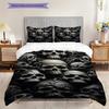 Skulls Raven Set Threepiece Set 1 Duvet Cover 2 Pillowcase Without Core Bedding Set Duvet Cover And Pillowcase Christmas Birthday Gift