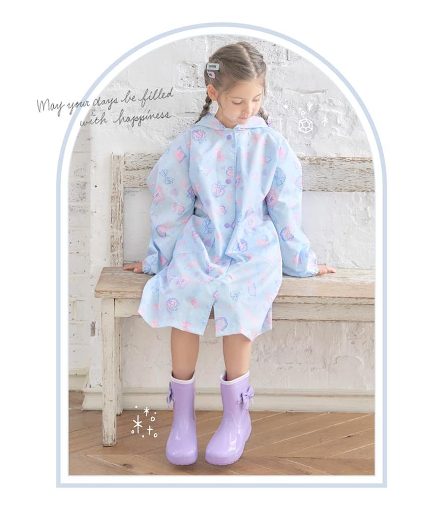 Arisana Gummistiefel, Schleife, Kinder Mädchen, Lavendel, 21cm