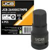 JCB Impact Bit Socket 3/4" 27mm 6-point Cr-Mo Socket Wrench