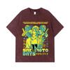 275 GSM Gewaschene T-Shirts 100% Baumwolle Sakamoto Days V6 Taro Druck Unisex Schweres Baumwoll-T-Shirt