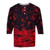 Men's Halloween Print Raglan Dralan Three-quarter Sleeve Casual Top