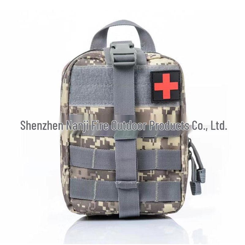 Taktyczna Saszetka Outdoorowa na Pas w Kamuflażu: Wielofunkcyjna Podróżna Apteczka Pierwszej Pomocy i Torba na Akcesoria