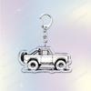 Vintage Classic Old Truck Keychains for Accessories Jewelry Retro Vector Car Keyrings Fans Friends Gifts