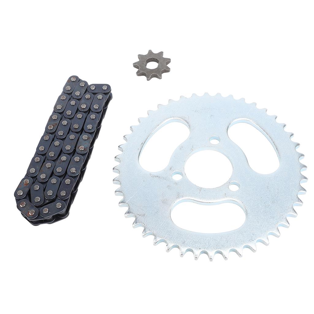 T8F Front Rear Sprocket Chain Kit with 50 Links T8F Chain 3 Hole 44T Rear Sprocket 9T Front Sprocket for Modified Karts
