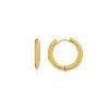 Earrings - LUXENTER - Amyck - 18k Gold Plated - Half Hoop - Cubic Zirconia