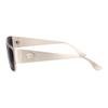 Versace Gafas de Sol Metálicas Rectangulares con Logo de Marca Estilo Unisex Pareja Plata 25806657 0VE226212666G-silver 56