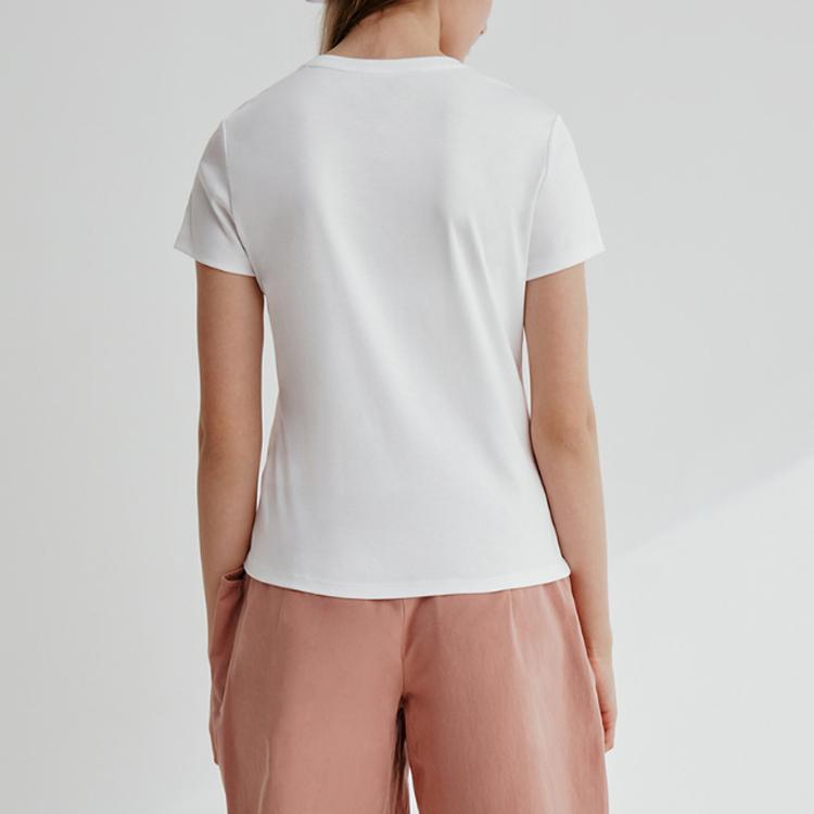 FILA Casual Versatile Short Sleeve T-Shirt Women tops White F11W028122FWT