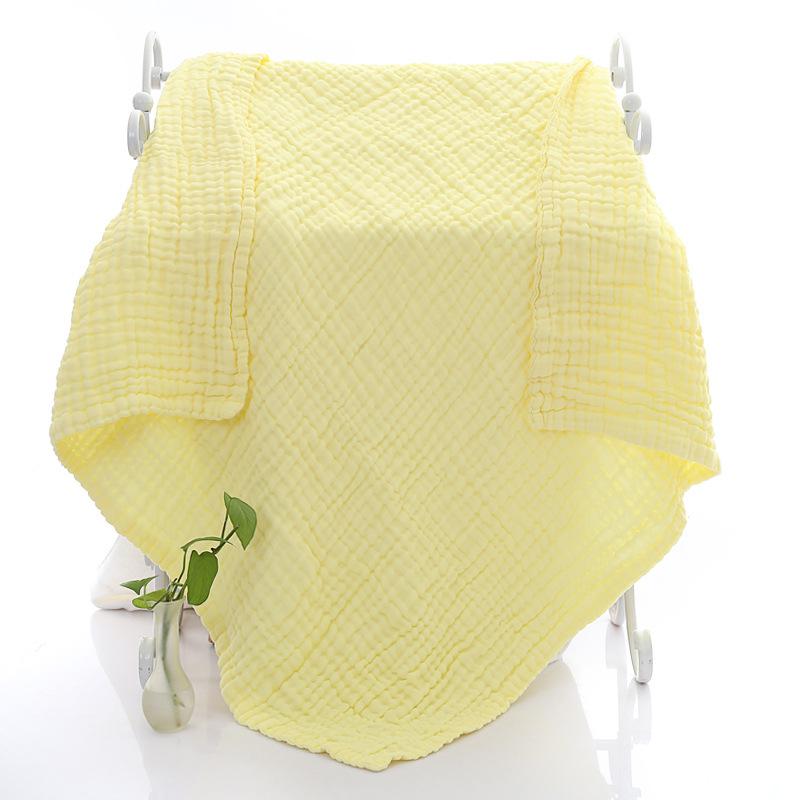 Six-Layer Gauze Children's Quilt: Soft, Solid Color Baby Blanket and Newborn Bath Wrap