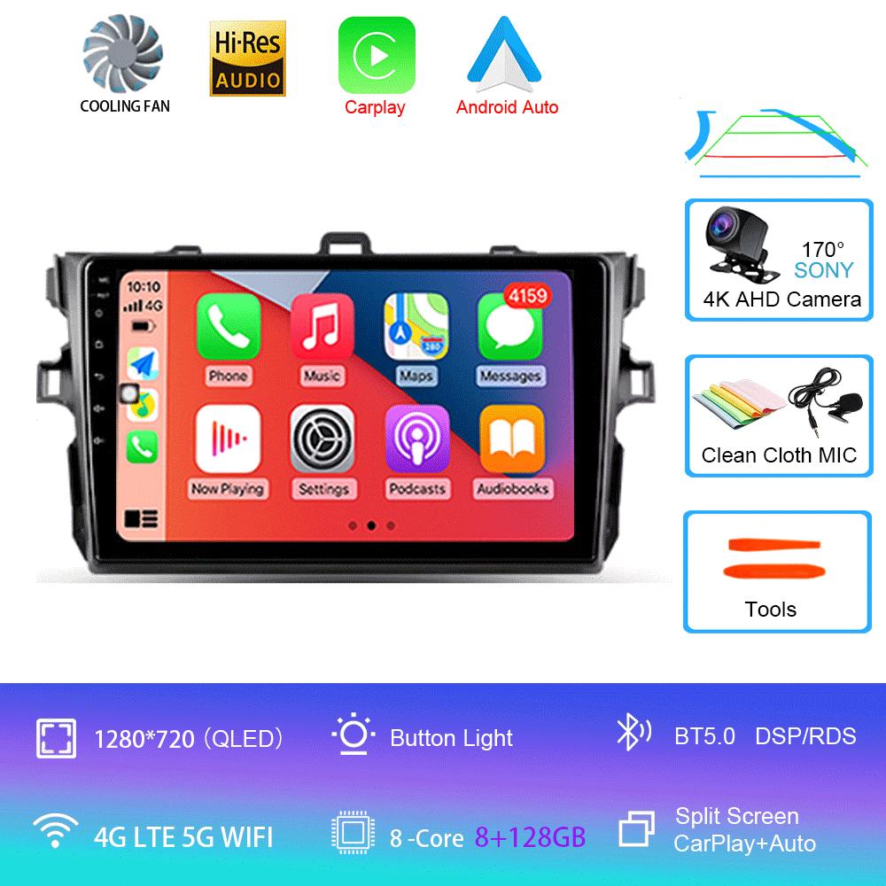 Android 14 Car Radio For Toyota Corolla 10 E140 E150 2006 - 2013  Multimedia Video Player Navigation stereo GPS  No 2din 2 din d