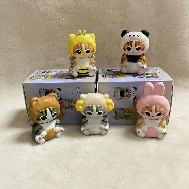 4cm Mofusand Action Figure Set, Animal Headband Doll Blind Box, Cute Anime Children's Toy Model Ornament Birthday Gift