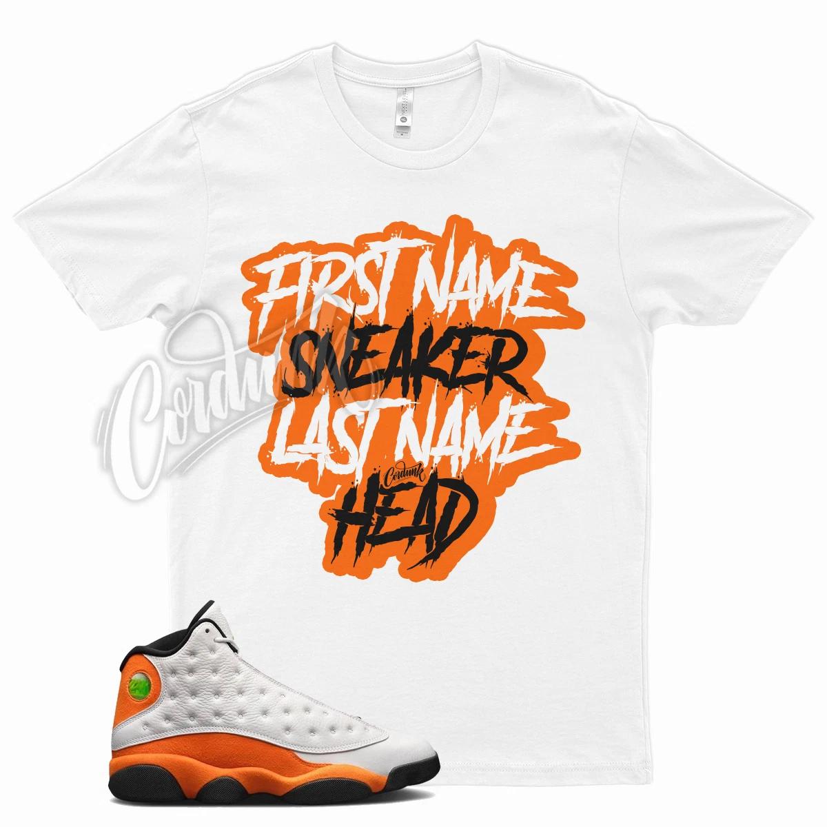 Белая футболка SNEAKER HEAD для J1 13 Starfish Orange Black Shattered Backboard M