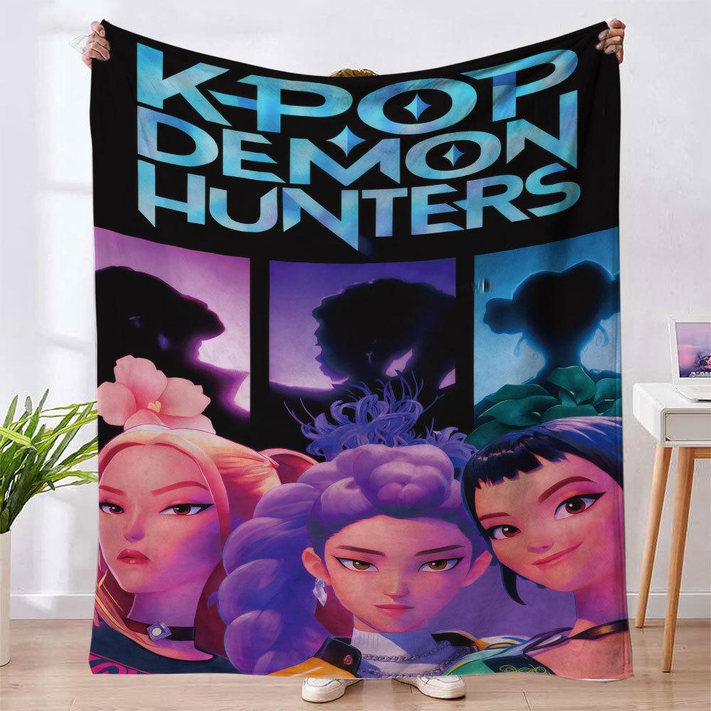Flannel Blanket Witch Hunter K-Pop Series 4 Blankets Nap Blanket Autumn And Winter Flannel Blanket Can Be Connected To Jit