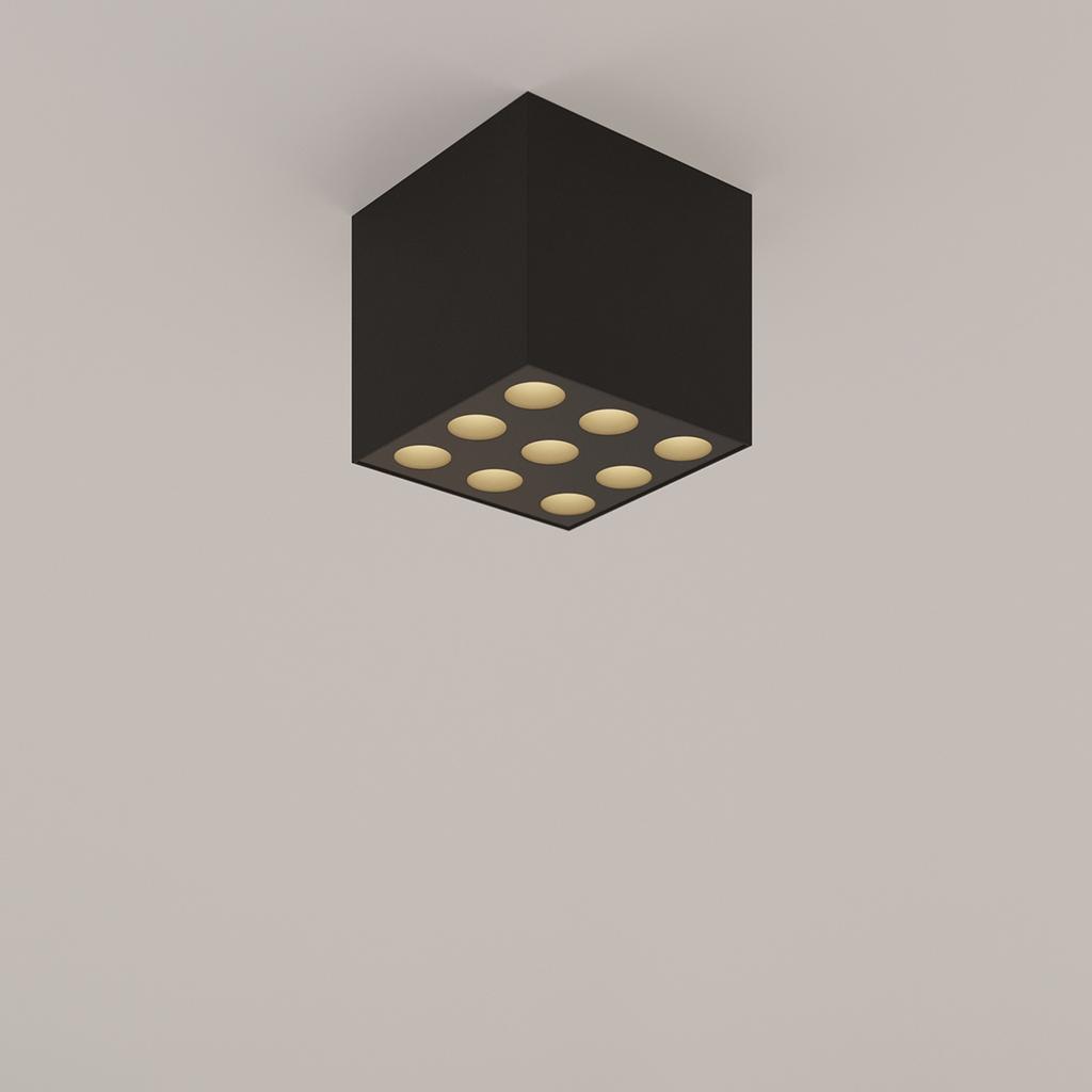 Plafon Ozzy Led Czarny Alu Sollux Sl.1211