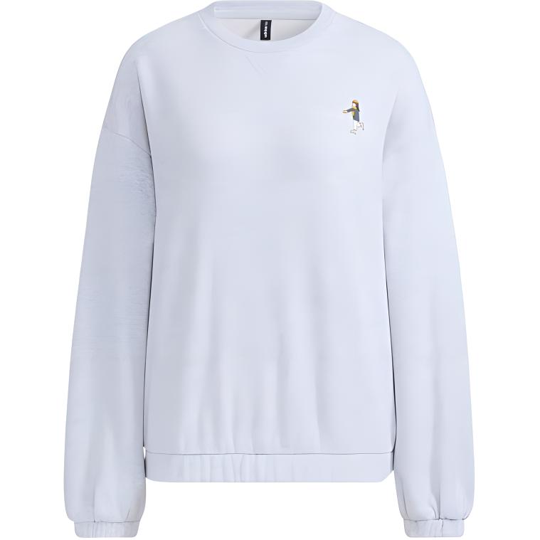 

Adidas Neo с мультяшным принтом, пуловер с круглым вырезом, женская толстовка, серый HG9020 XL