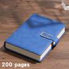 Vintage A5 Leatherbound Notebook with Personalized Soft Cover and Bookmark - Perfect for Business Meetings and University Life