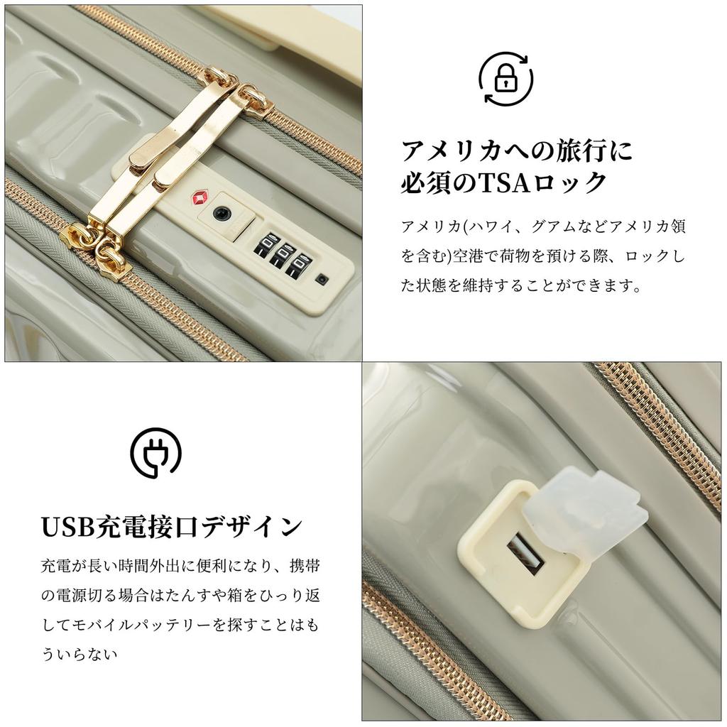 Top Open Beautiful Suitable for Convenient Suitcase To Bring On an Convenient Suitcase S [GGQAAA] Suitcase, Light, Function, Color, Women, Airplane,