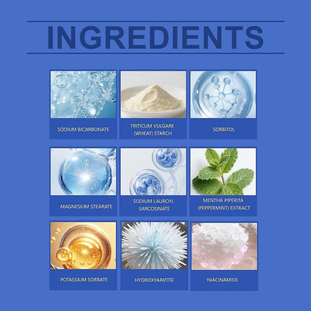 Oralhoe Tooth Powder - Gentle Gum Care, Cleans And Whitens Teeth, Daily Oral Hygiene, Brightens Teeth, Fresh And Clean.