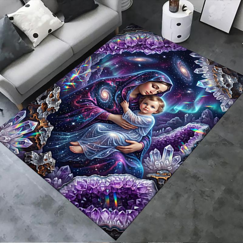 

2025 New Virgin Mary Carpet Rug for Living Room Bedroom Home Sofa Decoration,Kids play Non-slip Floor Mat 40x60cm( 15x23in )