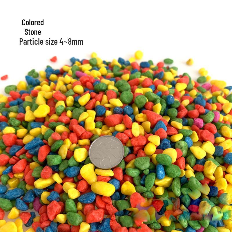 Natürlicher feiner Aquariensand: Natürliche Substratdekoration für Aquarien mit farbigem Kristall und Bachsand