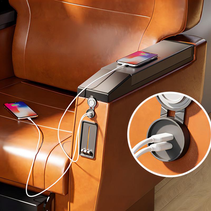 Phone Charger For Car Fast Charging Double Port Outlet Covered Marine Fast Charger For Phone Tablet Earphone Truck RV Marine