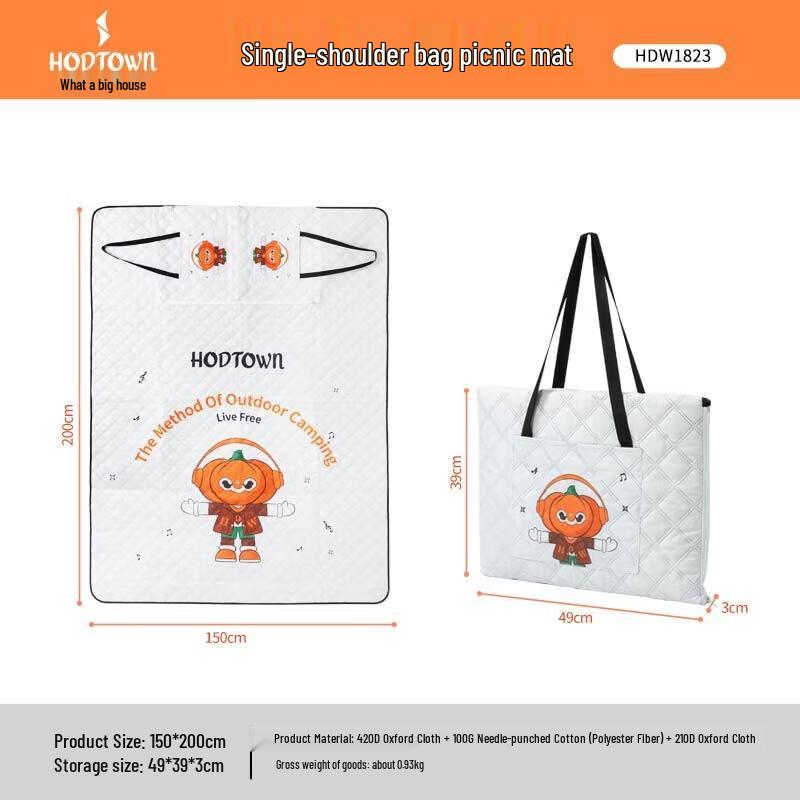 Hodtown Backpack-Style Portable Picnic Mat