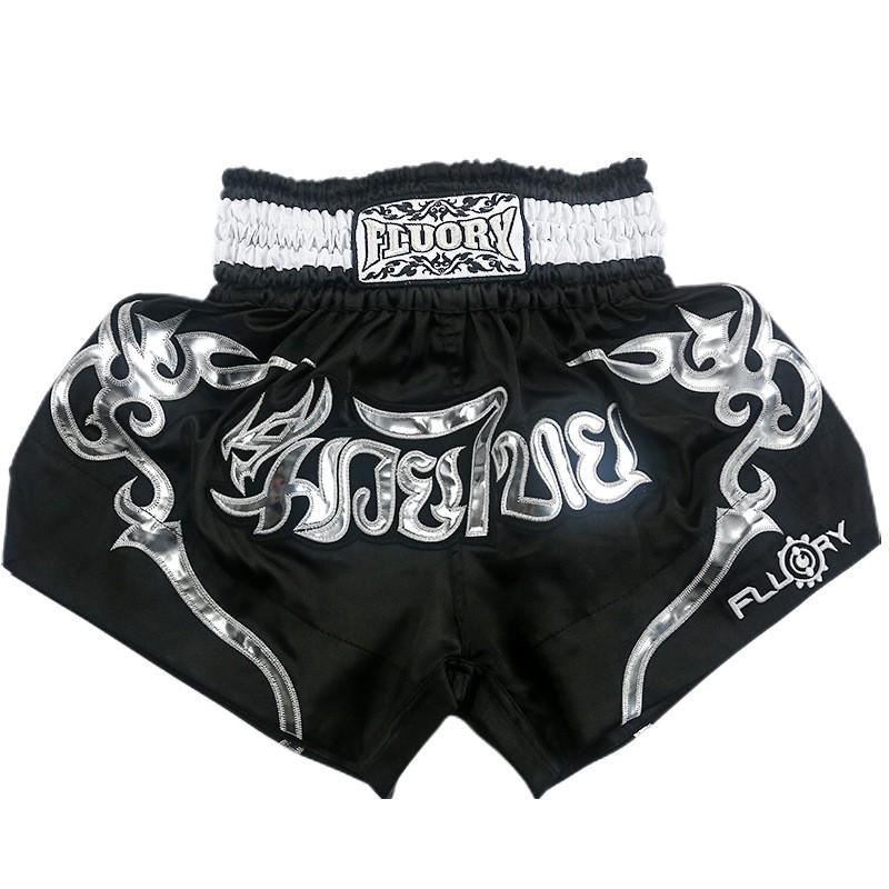 Men Women Boxing Shorts MMA Training Fighting Gear Lightweight Satin Martial Arts Uniform