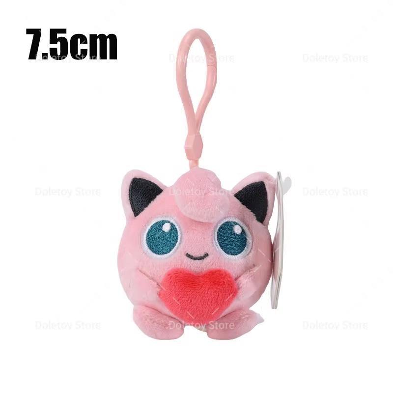 32 Styles Original Pokemon Plush Keychain Pikachu Bulbasaur Gengar Mimikyu Plusle Minun Cute And Charming Backpack Pendant Keyring Present