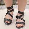 Baby Girls Beautiful Flat Sandals Princess ZIP Casual Soft Cartoon Students Cute Comfortable Elegant Kids Daily Summer 2025