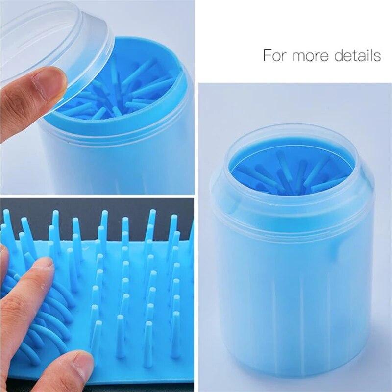 Dog Claw Cleaning Cup Soft Silicone Comb Portable Outdoor Pet Towel Foot Washing Claw Cleaning Brush Quick Foot Washing Cleaning Bucket