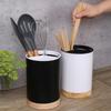 Large Round Detachable Draining Chopstick Holder with Three Compartments