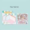 Baking House Cooking House Fashion Wardrobe Fairy Tale House all 4 Themes PET Paster Miniature Simulation Game Cabin 3D Visual Scene Creation Sticker