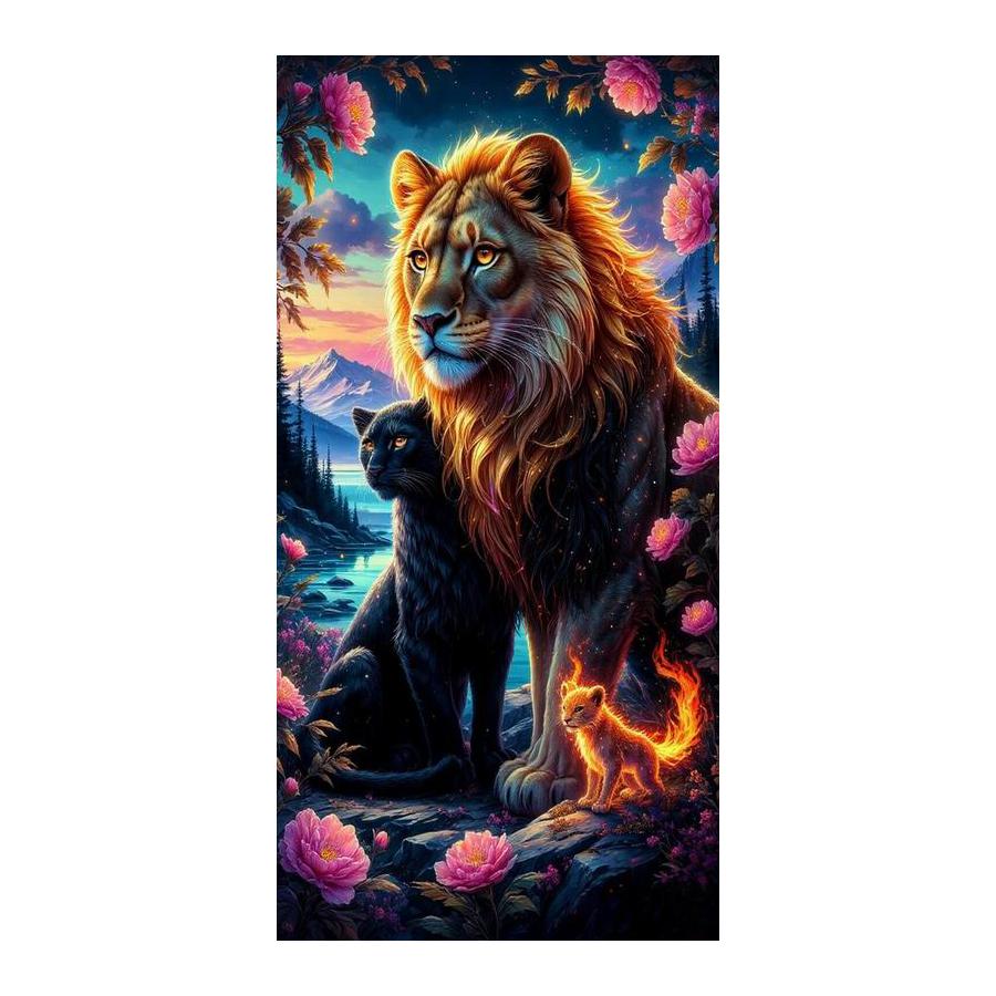Leopard Lion Dragon Large Size Diamond Painting New Collection Wild Animals Diy Full Square Round Drill Rhinestone Embroidery Mosaic Cross Stitch Kits