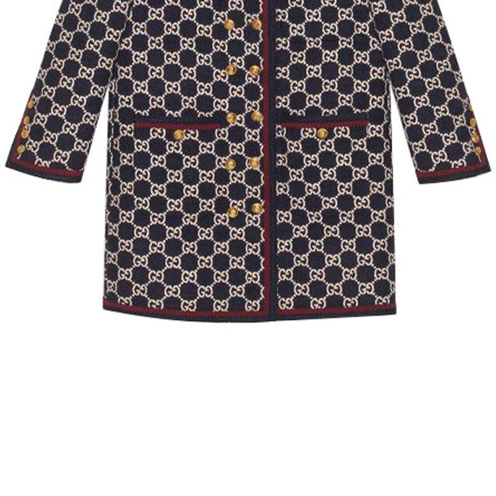 Previous Season GG Pattern Tweed Coat 577448-ZAAMP-4447