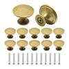 12Pcs Cabinet Door Knobs Round Cupboard Handles Knobs Set 30mm Round Furniture Door Knob for Cupboard Cabinet Drawer Furniture
