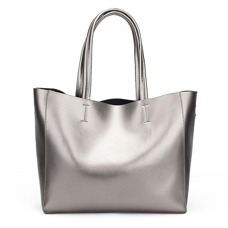 Damen-Handtaschen aus 100 % echtem Leder mit Beutel, Tragetaschen aus Rindsleder für Damen, große Umhängetaschen, elegante Shopper-Tasche