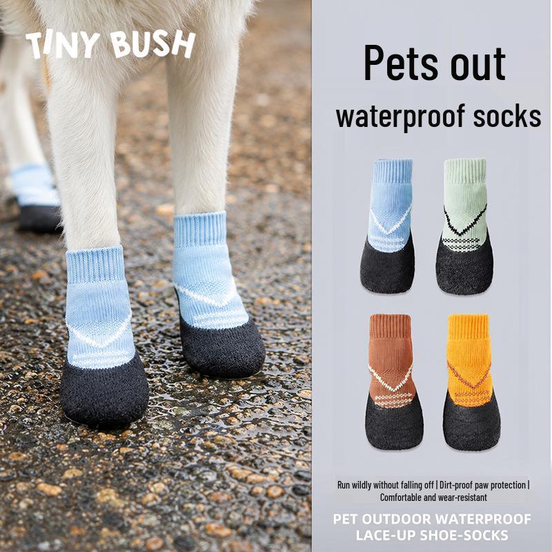 Waterproof Non-Slip Small Dog Shoes - Comfortable, Soft, Anti-Dirt Outdoor Footwear for Teddy & Small Dogs