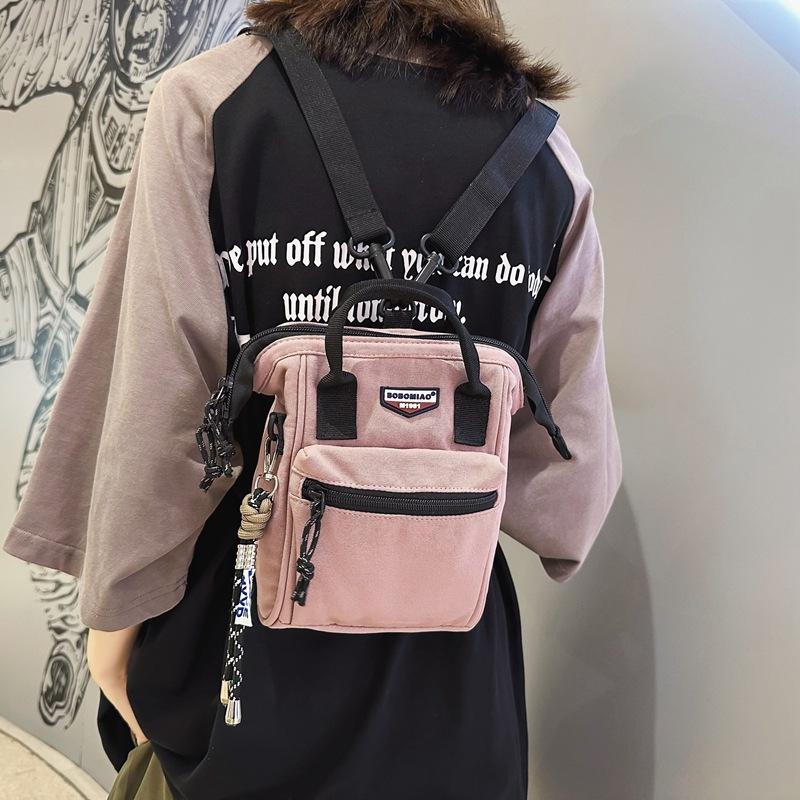 Trendy brand ins crossbody small bag multi-functional backpack lightweight portable small backpack women's casual nylon shoulder bag